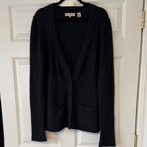 Women's Dark Gray Cardigan Sweater